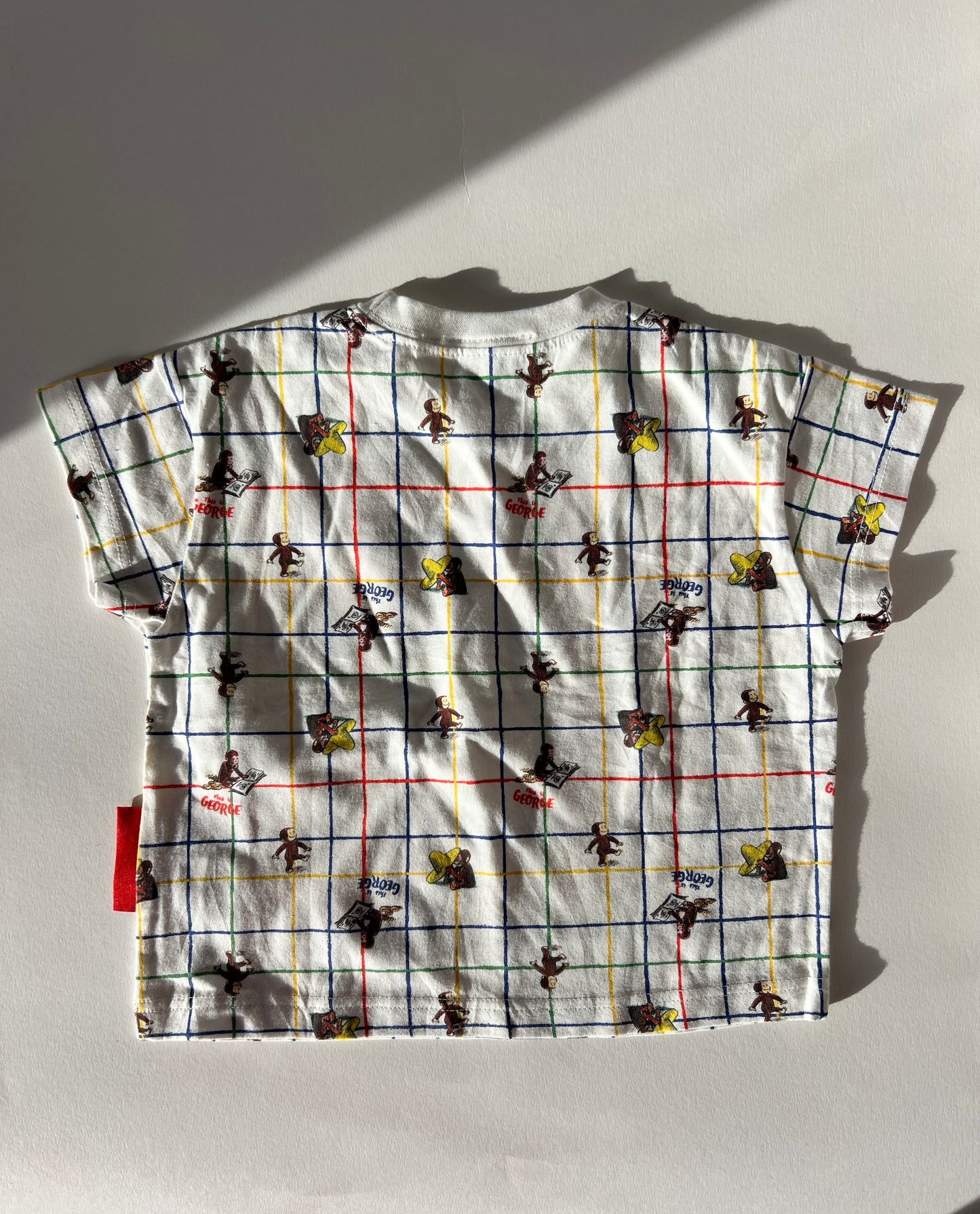 Kids Vintage Curious George Grid T-Shirt Age 2-3 Years