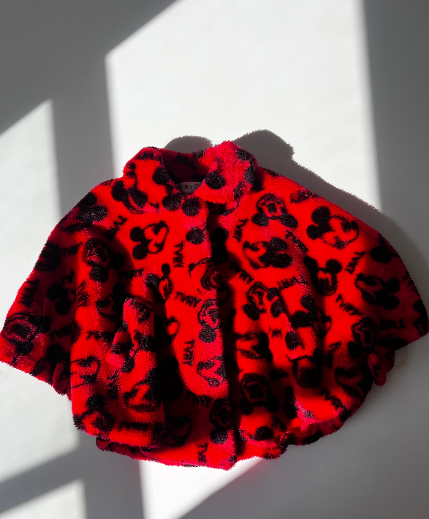 Kids Vintage 90s Disney Faux Fur Cape/Jacket Size 4 Years