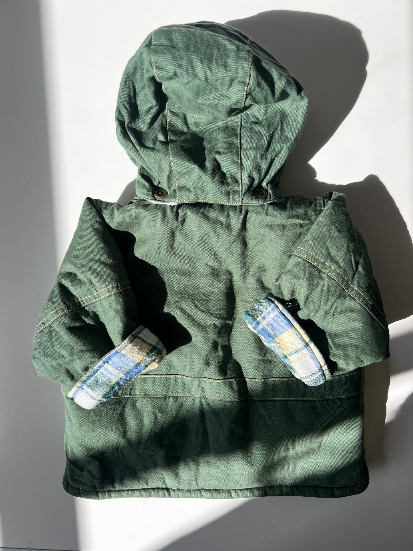 Kids Vintage 90s Worker Coat Size 9-12 Months