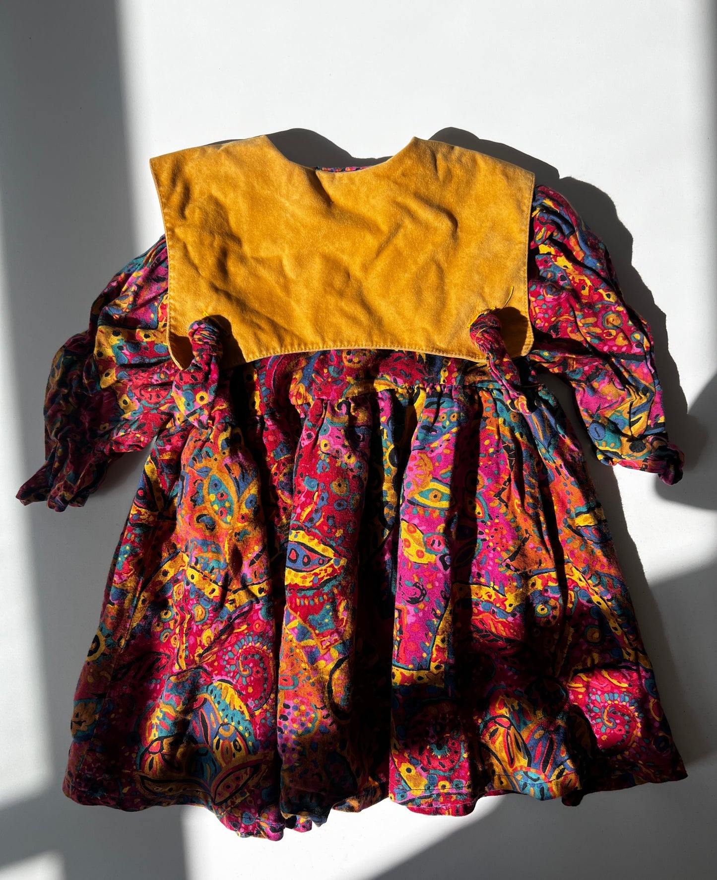Kids Vintage Oversized Collar Dress Size 24 Months