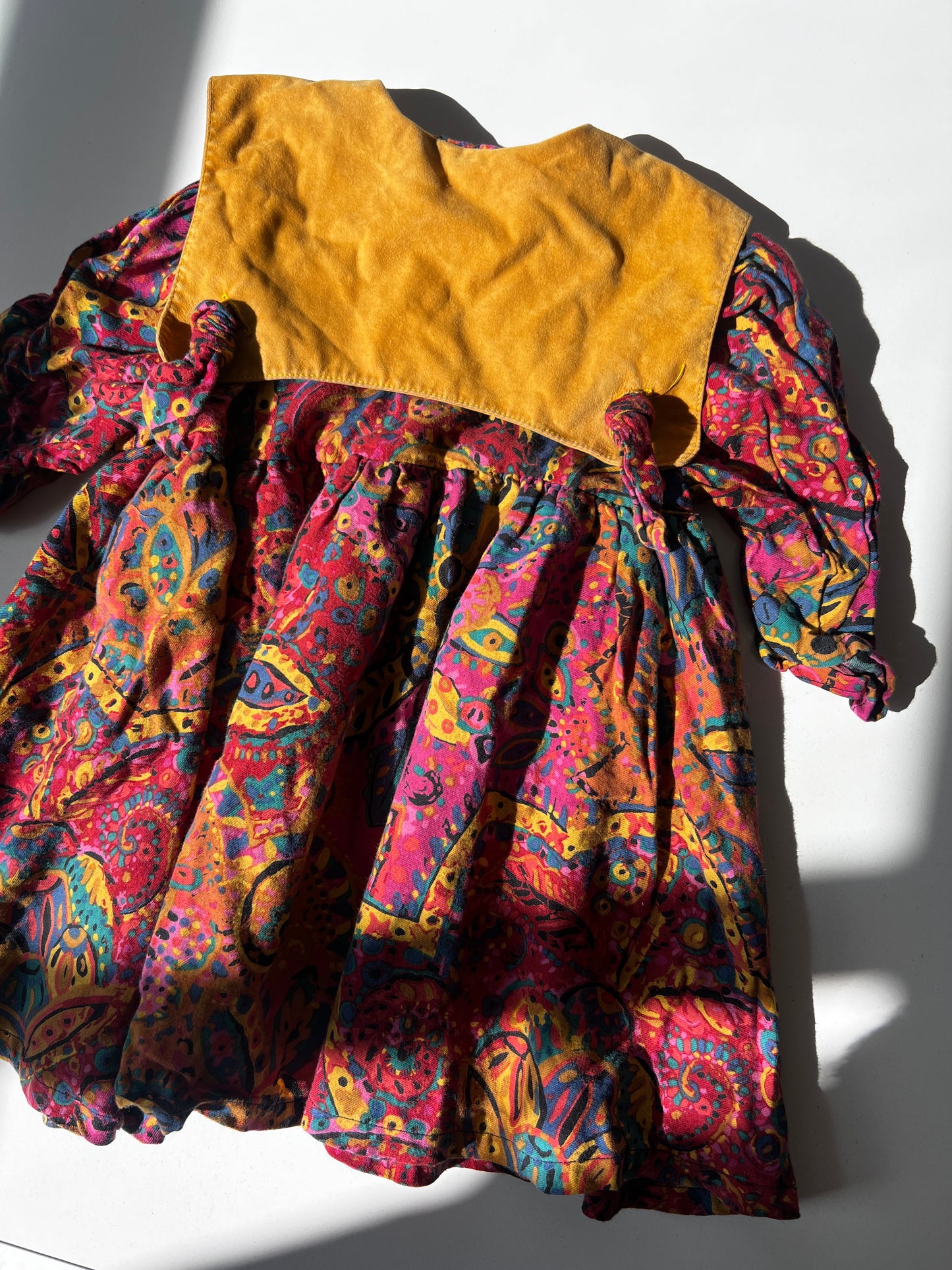 Kids Vintage Oversized Collar Dress Size 24 Months