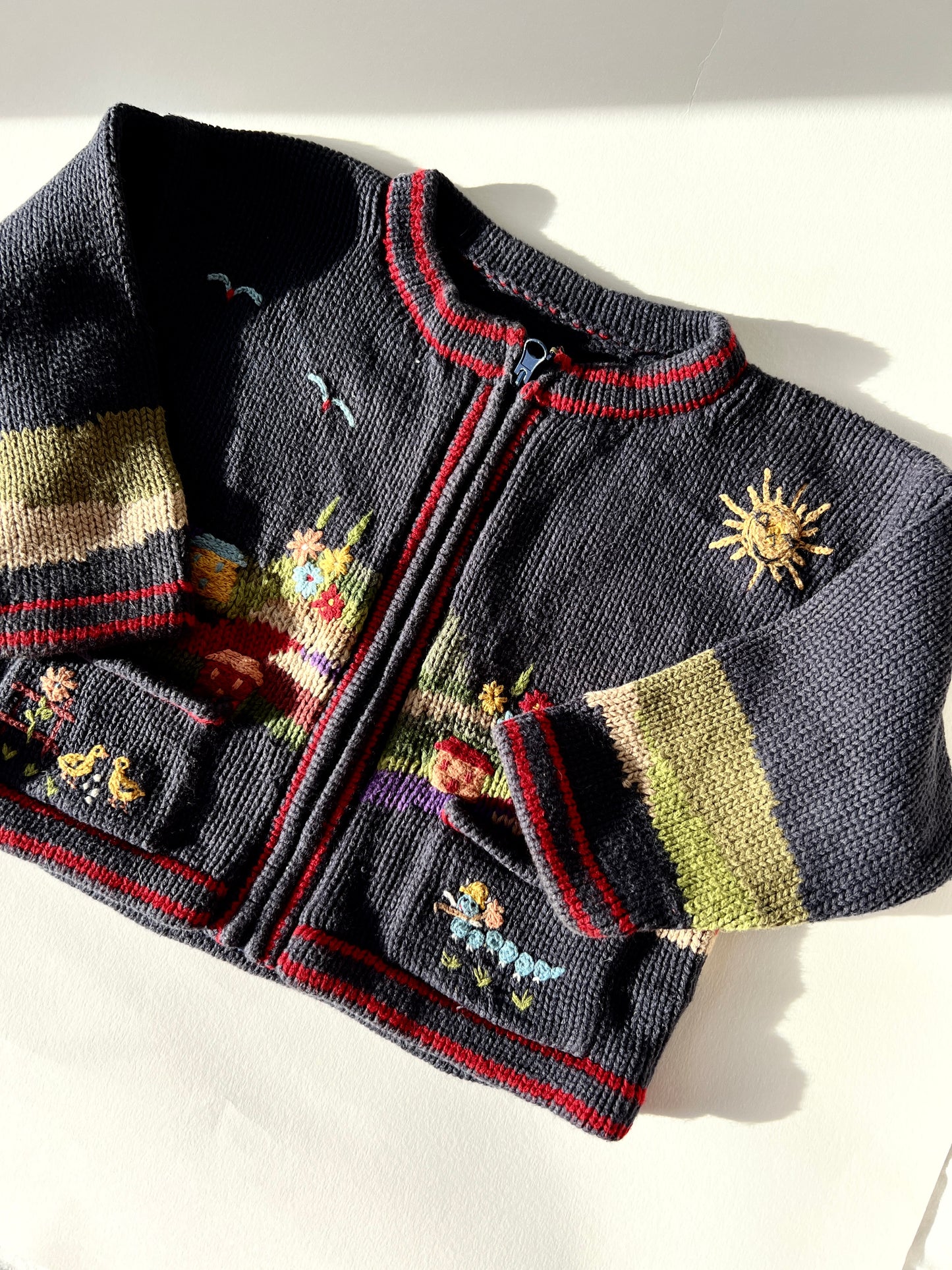 Kids Vintage Sunny Day Cardigan Age 3 Years