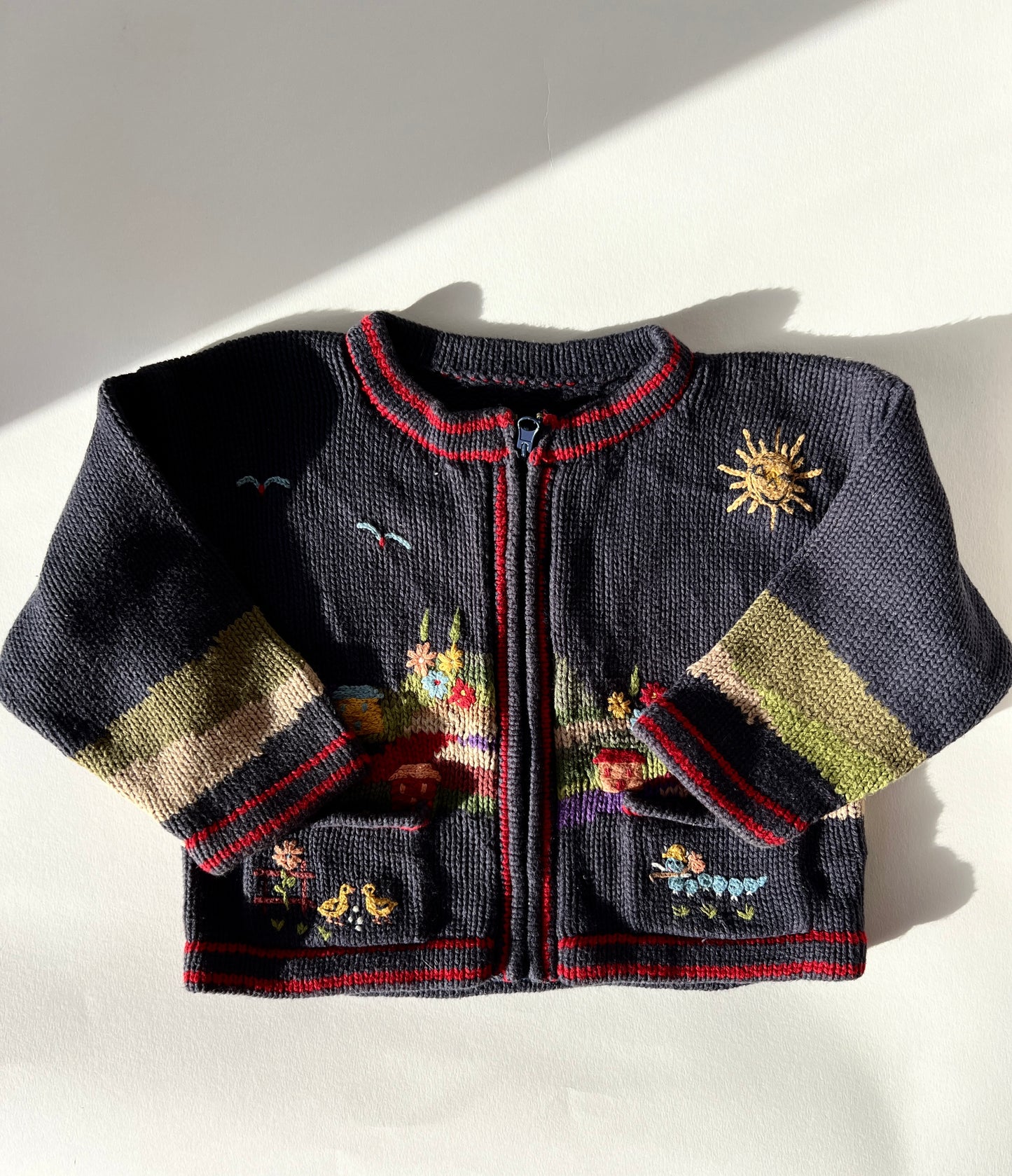 Kids Vintage Sunny Day Cardigan Age 3 Years