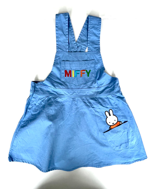 Kids Vintage Miffy Pinafore Dress Age 18-24 Months