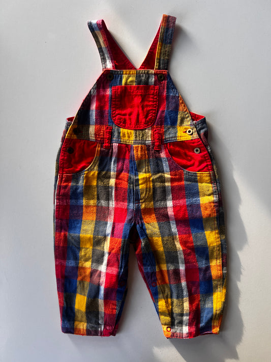 kids vintage 90s denim dungarees, retro unisex dungarees for kids, 90s toddler denim overalls size 6-12 months