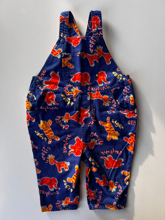 kids vintage 90s denim dungarees, retro unisex dungarees for kids, 90s toddler denim overalls size 12-18 MONTHS