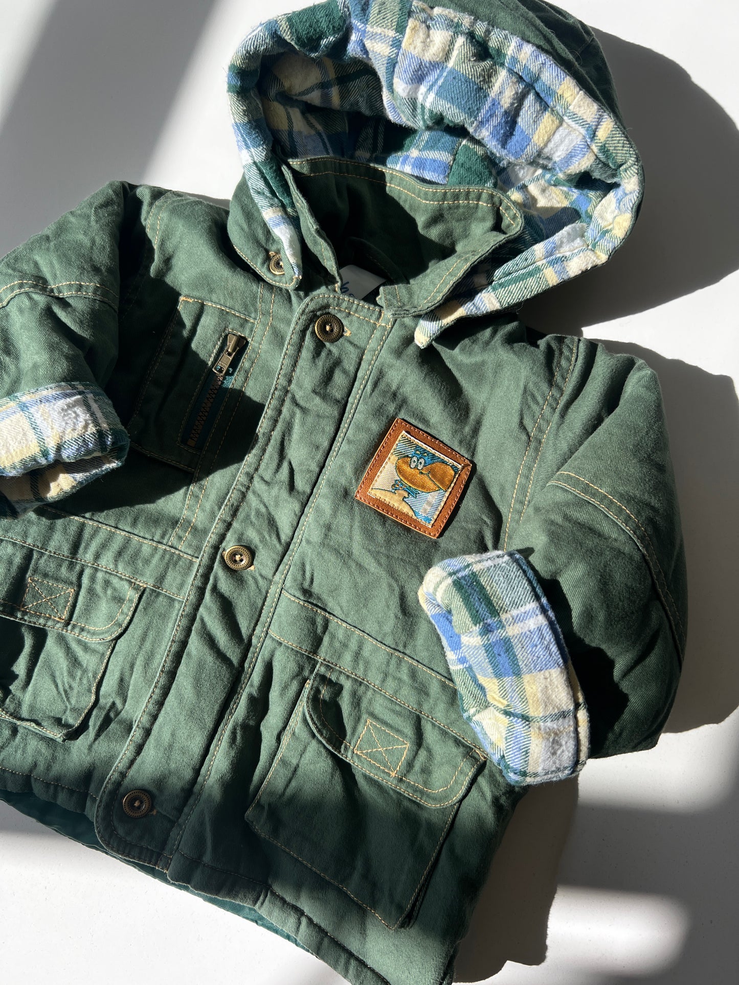 Kids Vintage 90s Worker Coat Size 9-12 Months