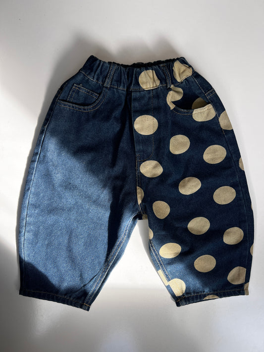 Kids Vintage Bubble Fit Polka Dot Jeans – Size 2-3 Years