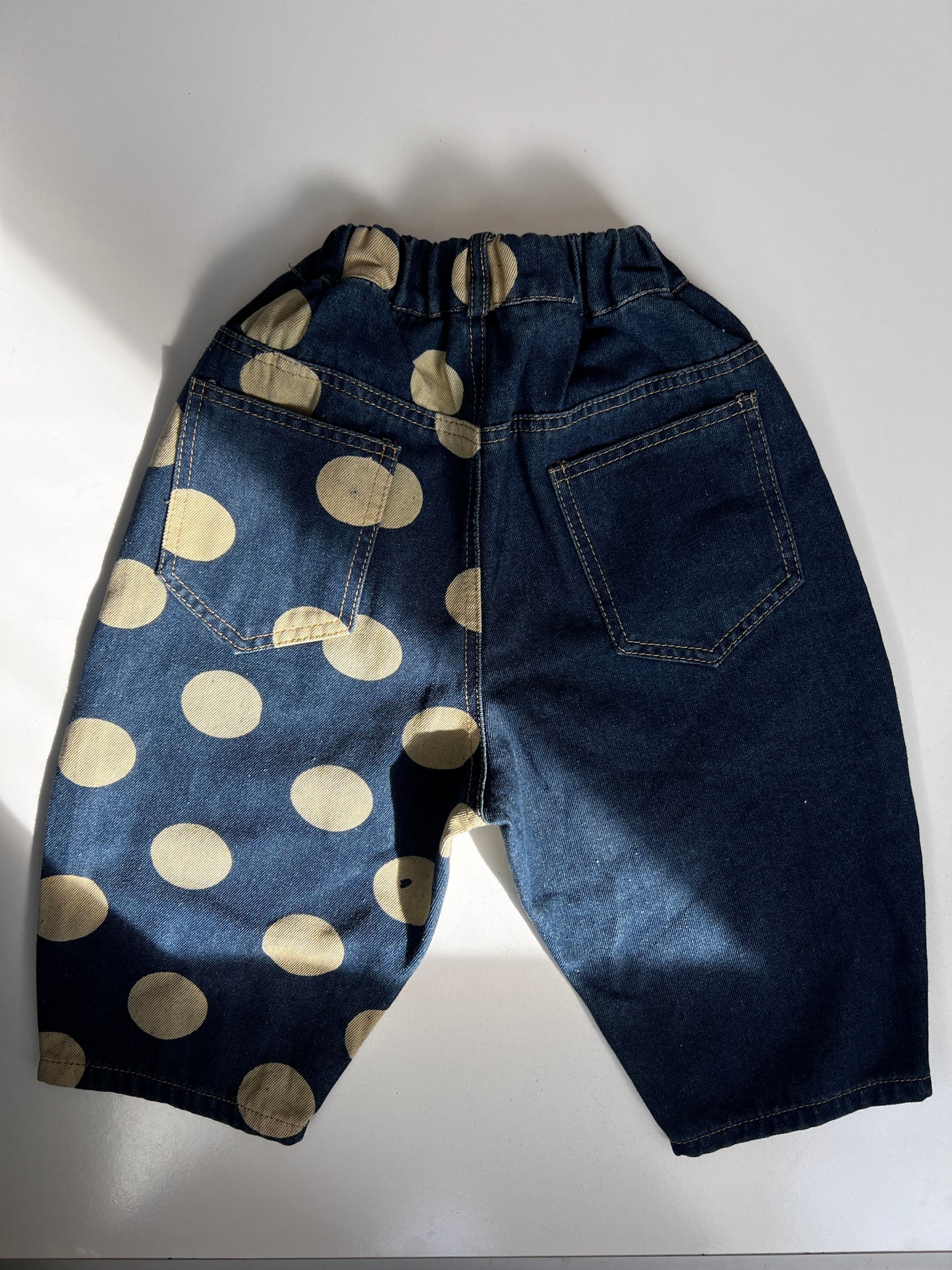 Kids Vintage Bubble Fit Polka Dot Jeans – Size 2-3 Years