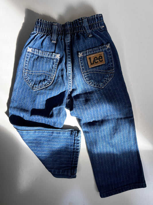 Kids Vintage 70s Lee Stripe Jeans – Size 24 Months