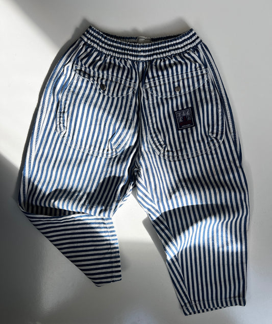 Kids French Vintage 90s Stripe Jeans  – Size 3 Years