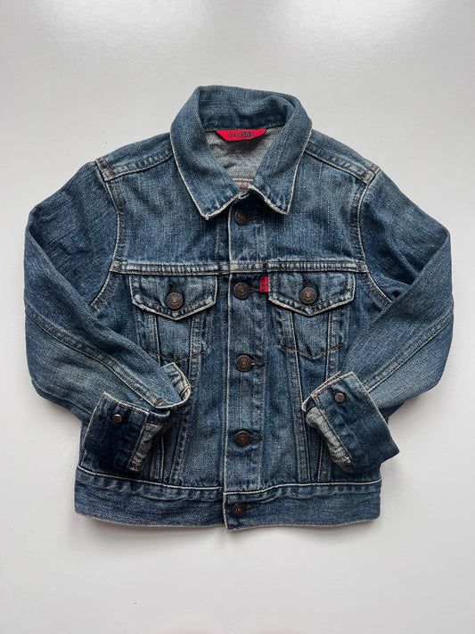 Kids Vintage Edwin Denim Jacket Size 3-4 Years