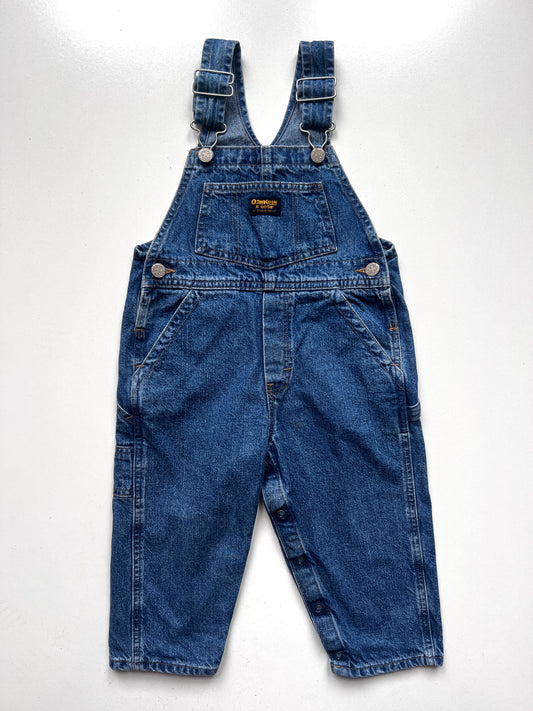 Kids Vintage Osh Kosh Denim Dungarees Size 3 Years