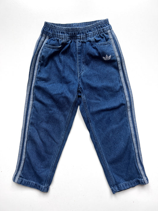 Kids Adidas Denim Tracksuit Bottoms Size 5 Years