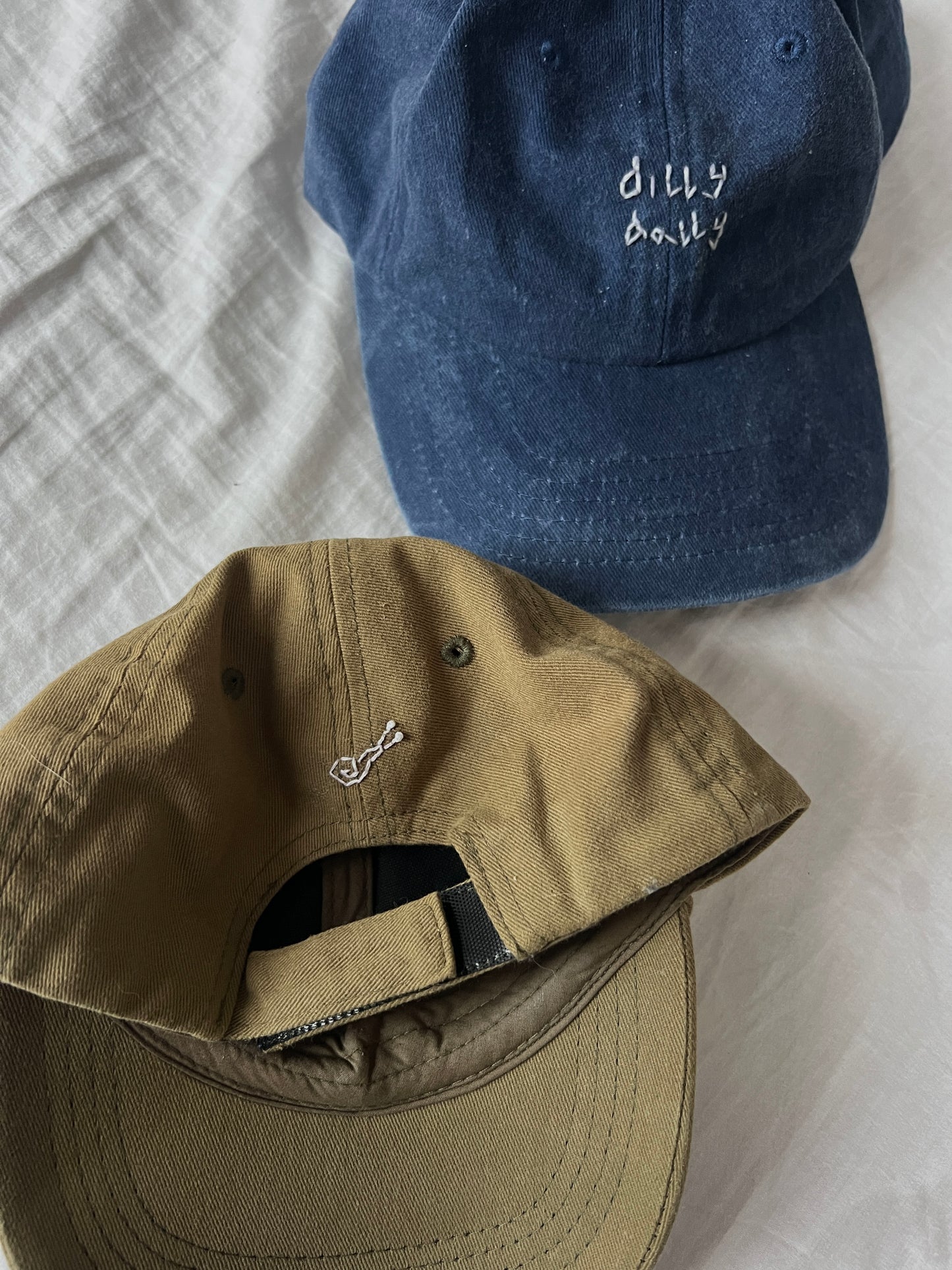 Vintage Caps — Hand Embroidered with Your Kid’s Writing