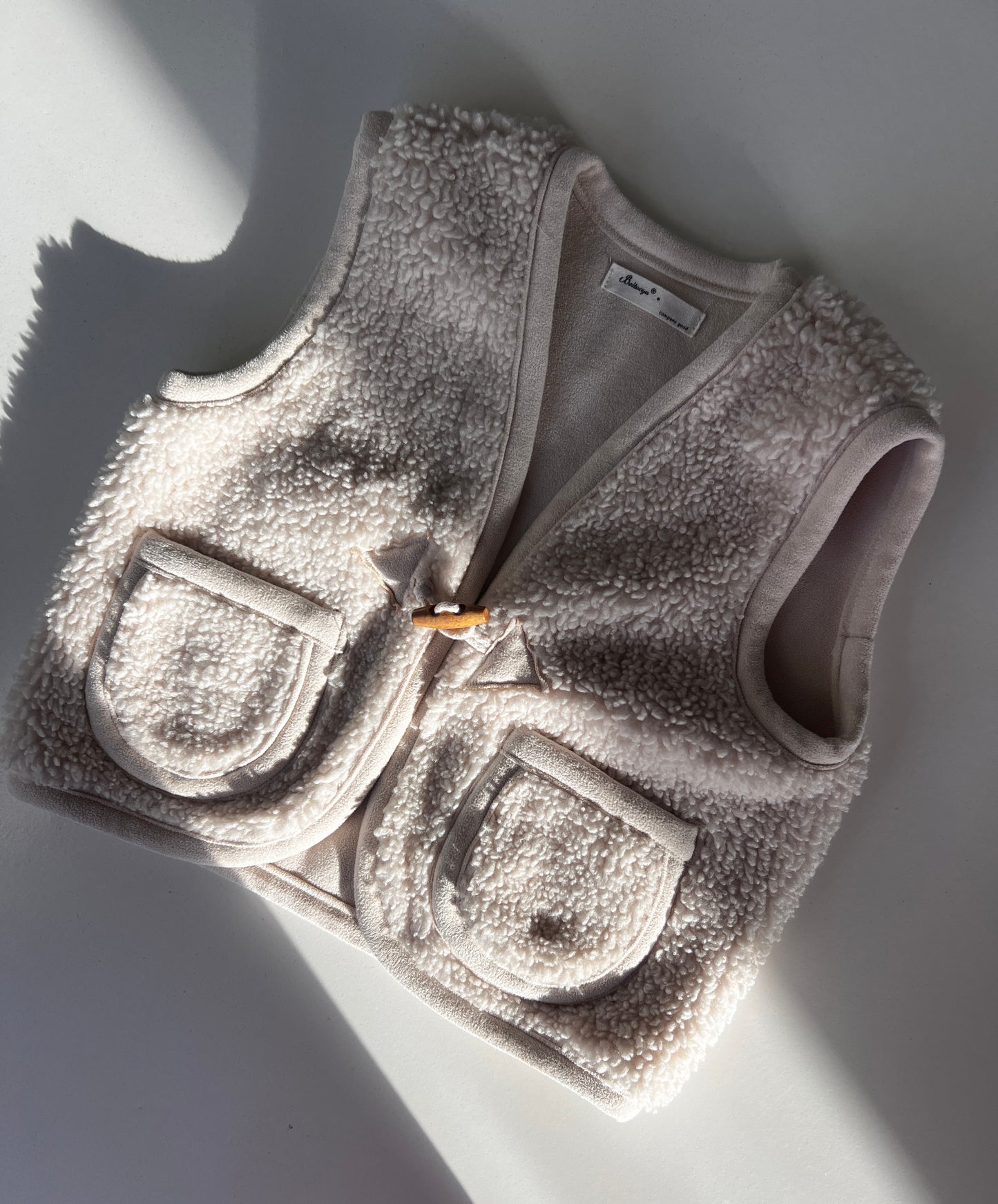 Kids Vintage Shearling Gilet Age 18-24 Months