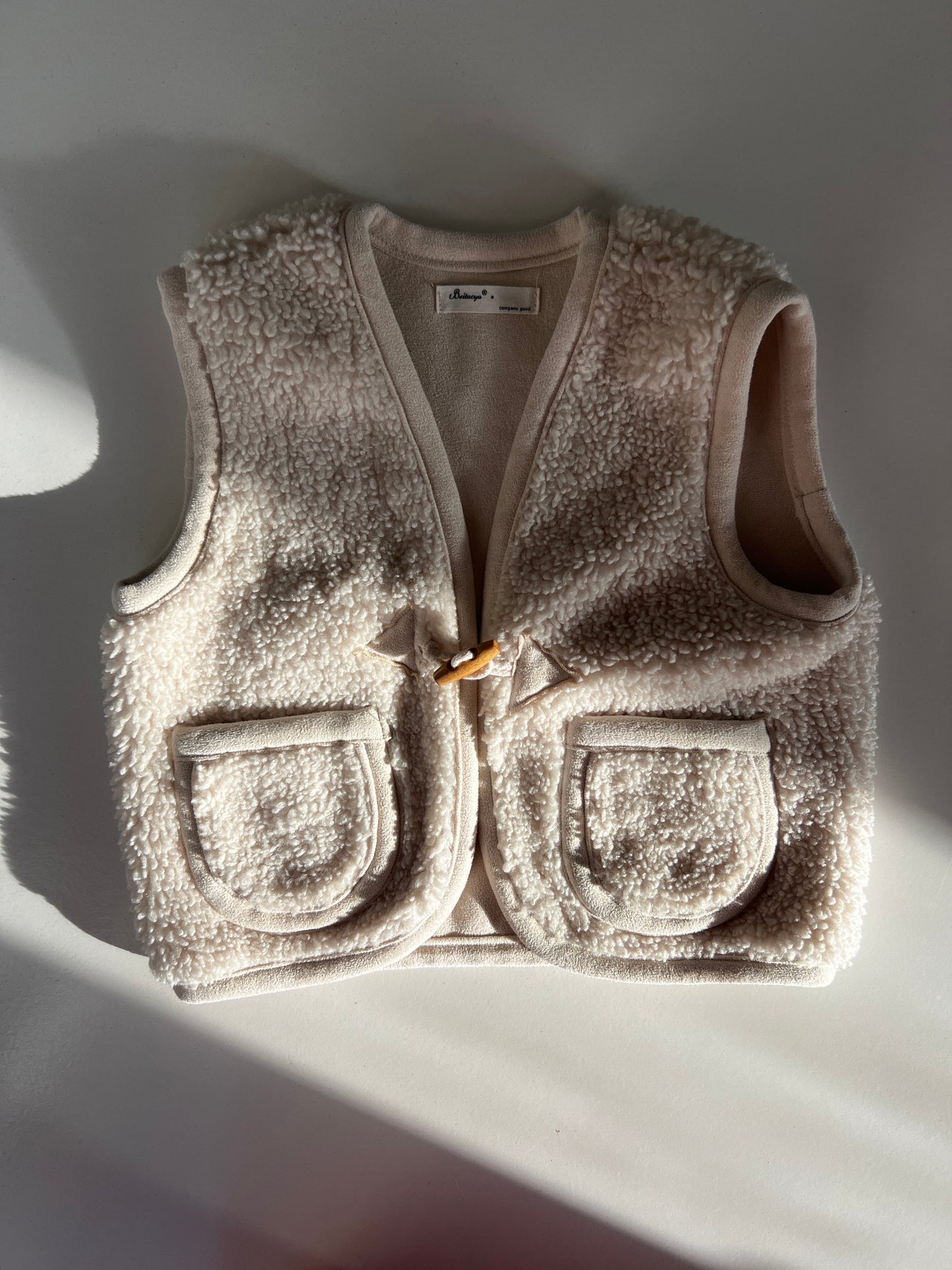 Kids Vintage Shearling Gilet Age 18-24 Months