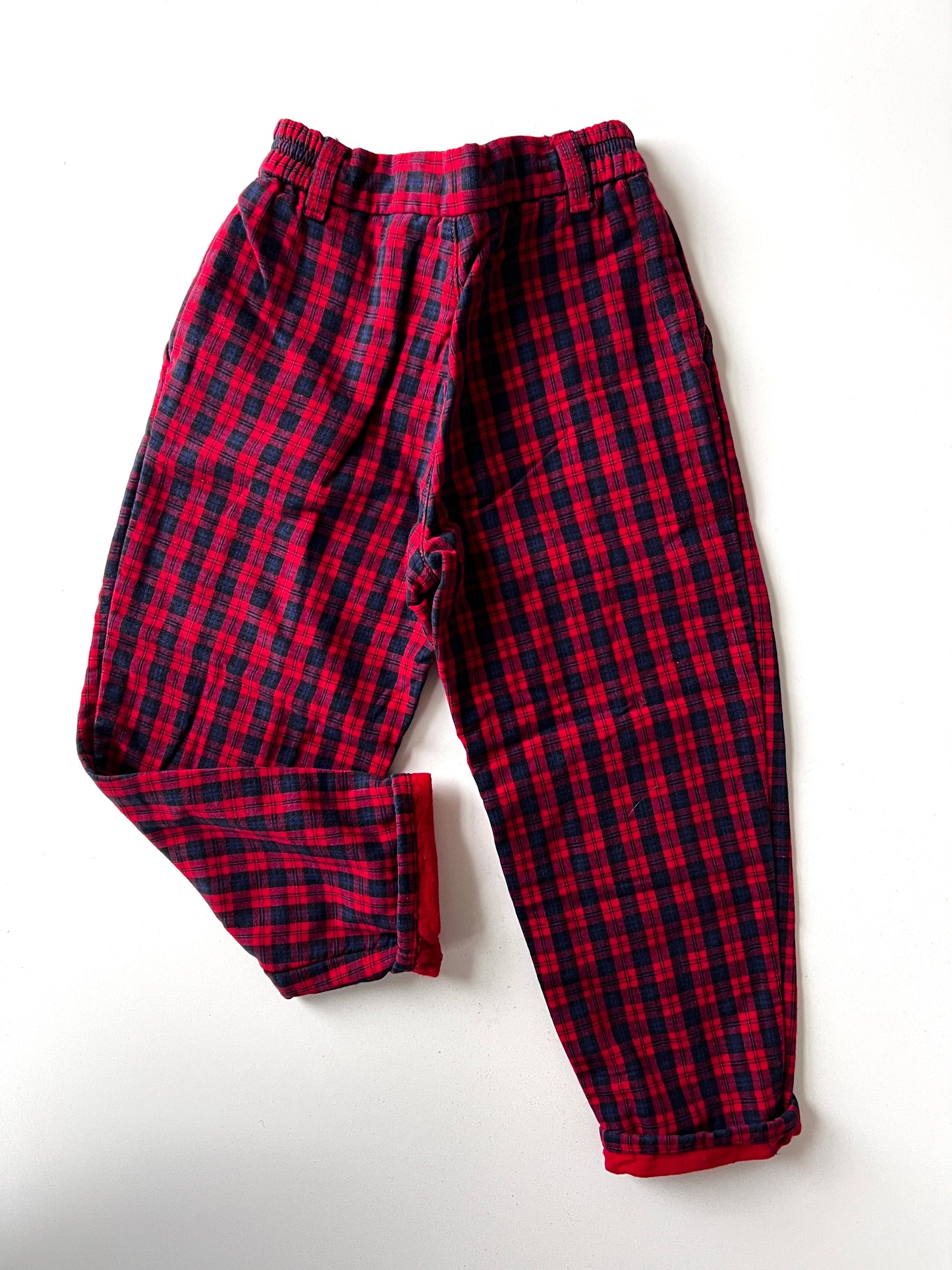 Kids Vintage Checked Trousers Size 4 Years