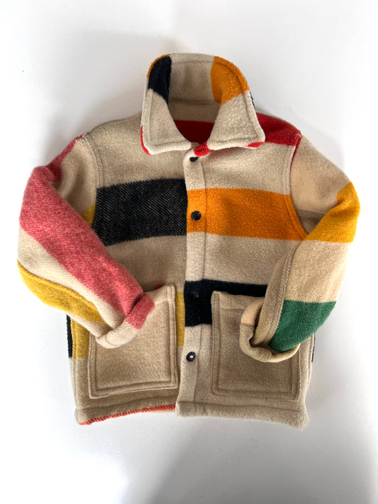 Kids Vintage Hudson Bay Handmade Jacket Size 2-3 Years
