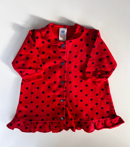 Kids Vintage Polka Dot Frill Dress Age 6-12 Months