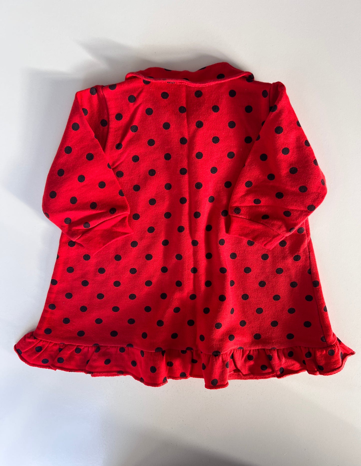 Kids Vintage Polka Dot Frill Dress Age 6-12 Months