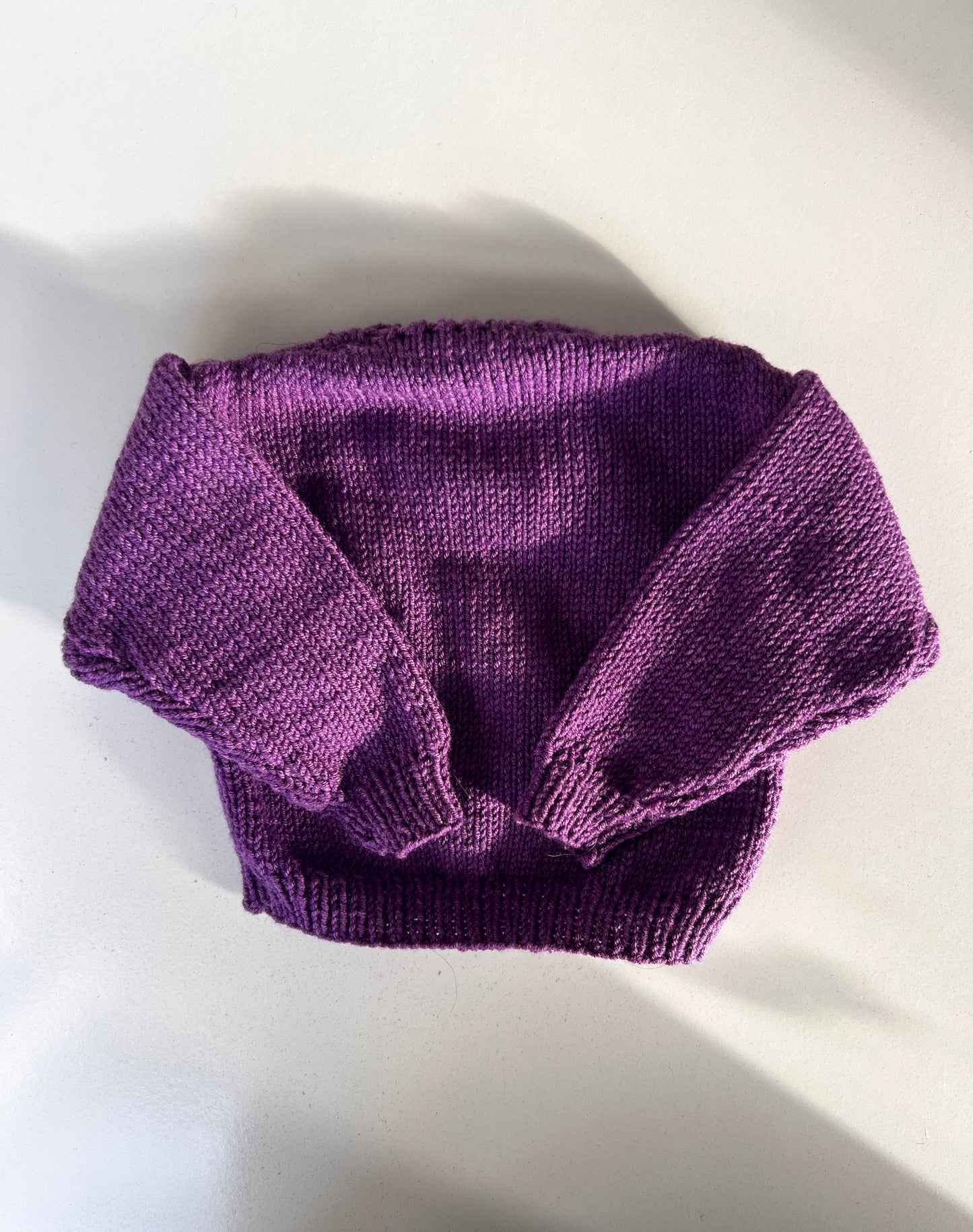 Vintage Hand Knitted Little Miss Sunshine Jumper Age 6-12 Months