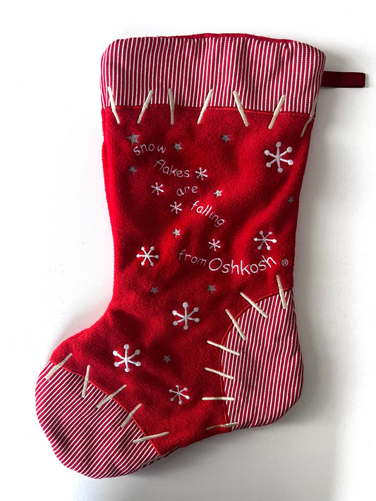 Rare Vintage Osh Kosh Christmas Stocking