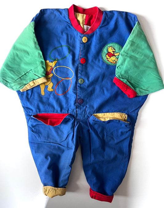 Kids Vintage Winne The Pooh Boiler Suit Size 18 Months