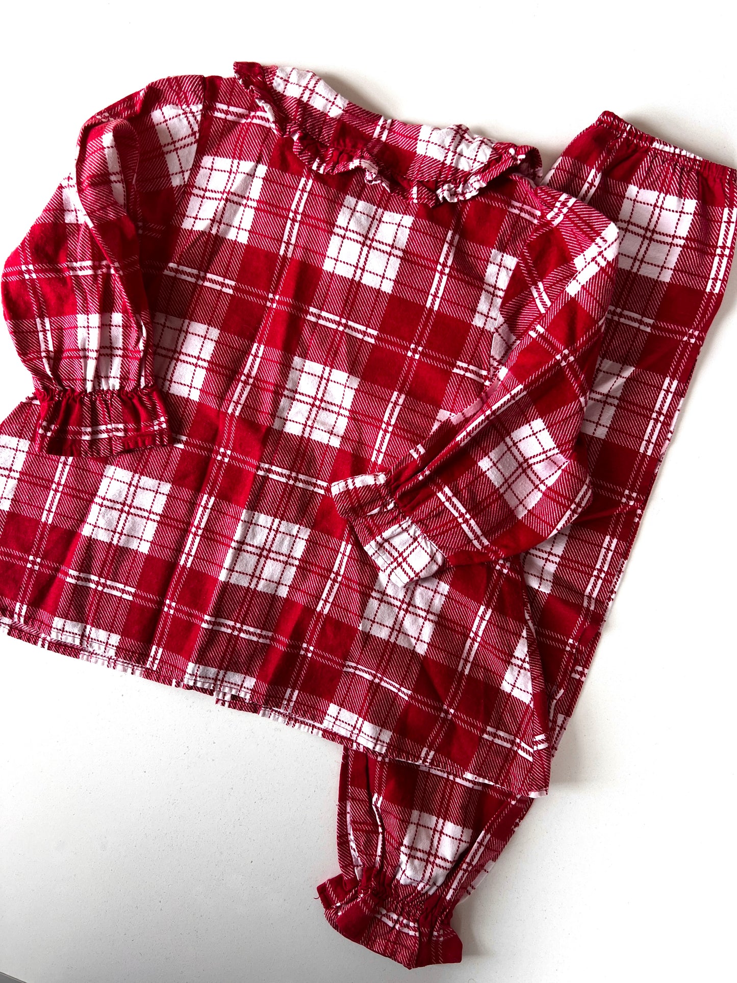 Kids Vintage Checked Christmas Pjs Size 4-5 Years